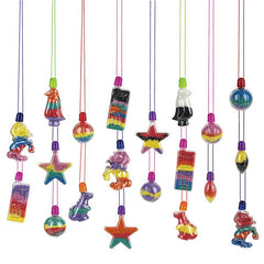 Sand Art Bottle Necklace Assortment 2.5" - 4" (60 PACK)