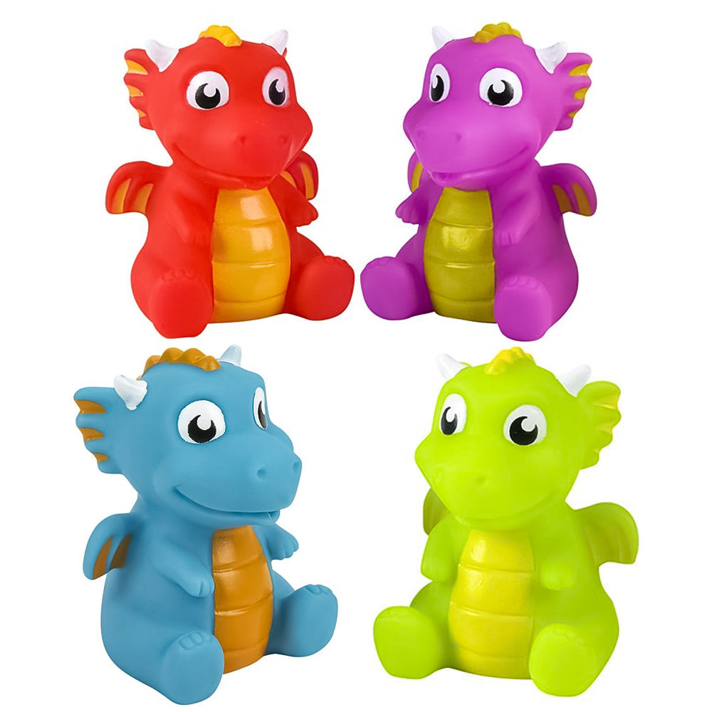 Rubber Water Squirting Dragon Assortment 3" (DZ)