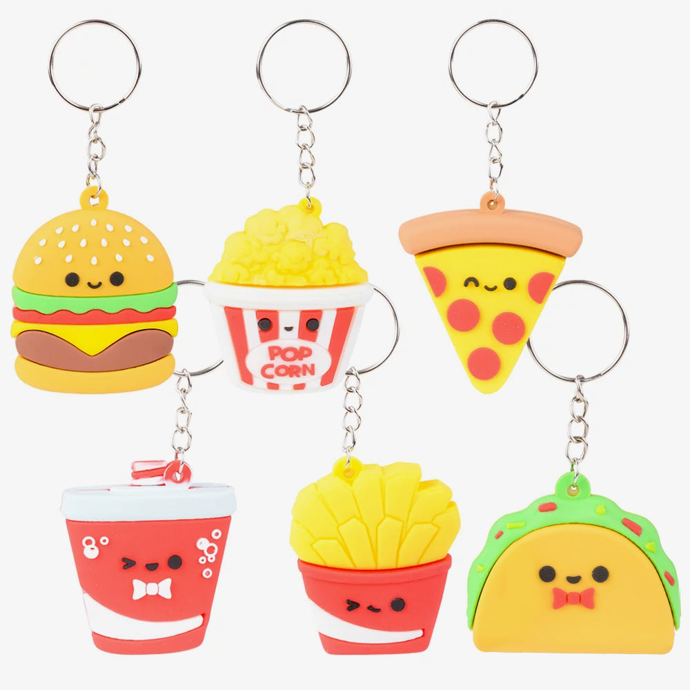 Fast Food Keychain Assortment 2.25" (24 PACK)