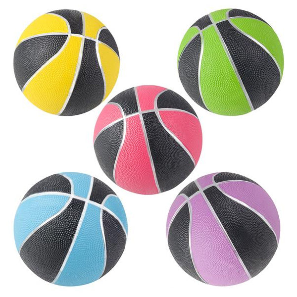 Mini Neon and Black Basketball Assorted 7" (EACH)