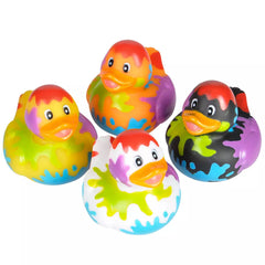 Splatter Rubber Ducky Assortment 2" (DZ)