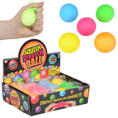 Squish And Stretch Mini Gummi Ball Assortment 1.75" (DZ)