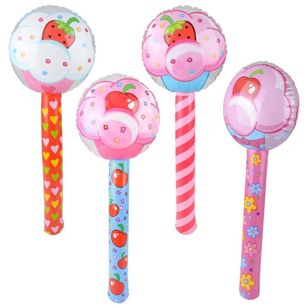 Inflate Cupcake Lollipop Assortment 36" (DZ)