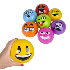Emoticon Vinyl Ball Assortment 5" (25 PACK)