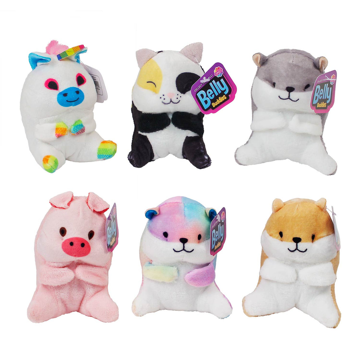 Plush Belly Buddy Babies Assortment 3" (DZ)
