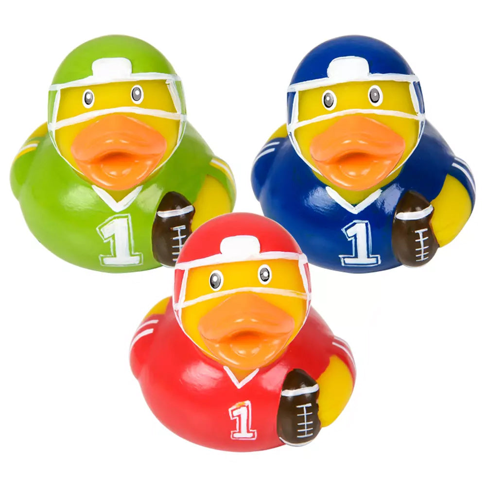 Football Rubber Ducky Assortment 2" (DZ)