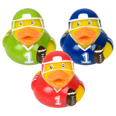 Football Rubber Ducky Assortment 2" (DZ)