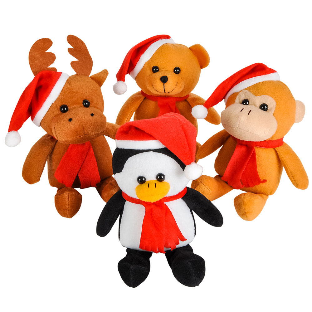Plush Holiday Animal Assorted 10" (EACH)