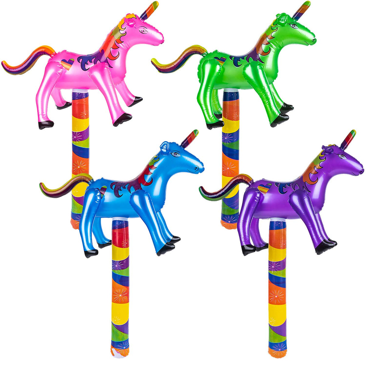 Inflate Unicorn Lollipop Assortment 30" (DZ)