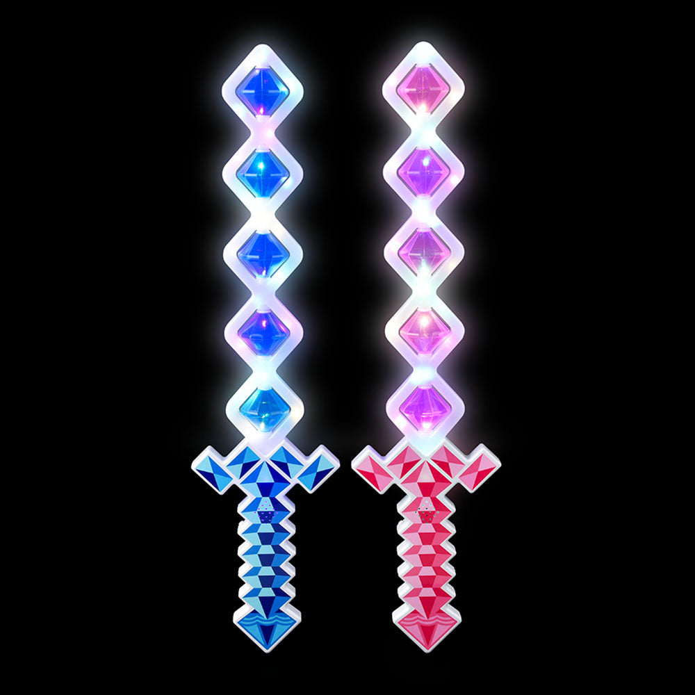 Light Up Diamond Shape Sword Assorted 23" (EACH)