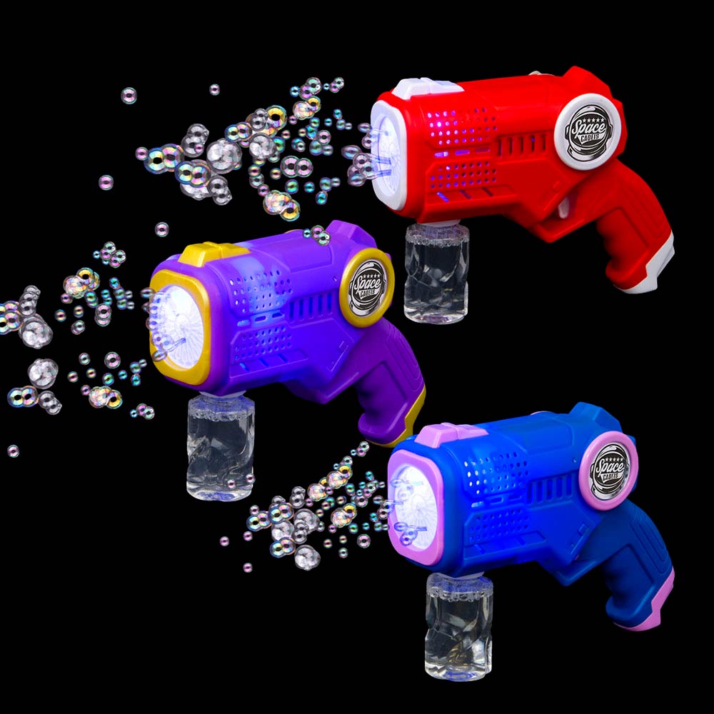 Light Up Space Bubble Phaser 20 Hole Assorted 6" (EACH)