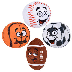 Stuffed Sports Ball Assortment 4" (DZ)