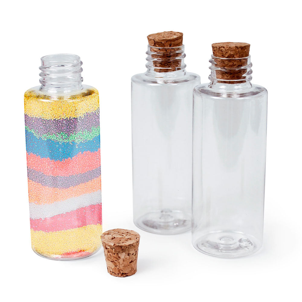Sand Art Bottle - 2 oz Plastic 4" (DZ)