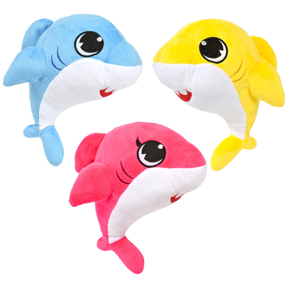 Plush Shark Pup Standing Assorted 9" (EACH)