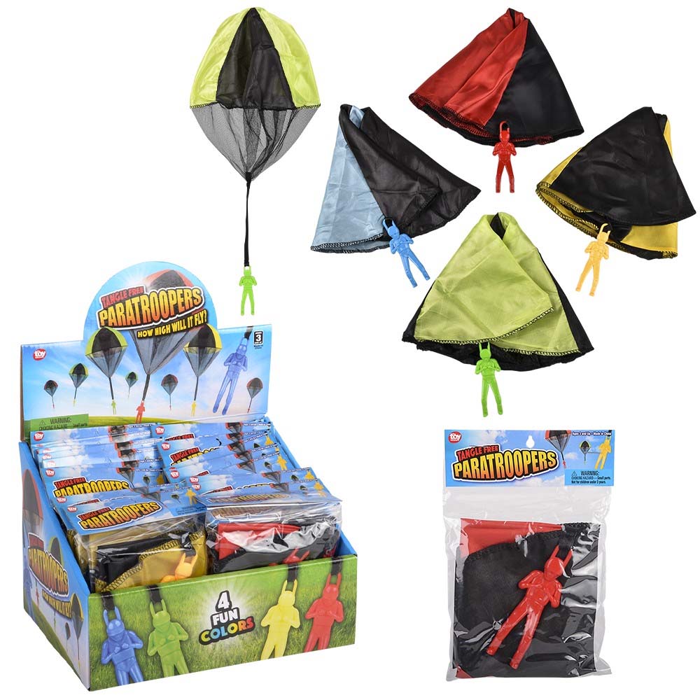 Paratrooper Figurine Assortment 4" (24 PACK)