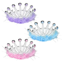 Feathered Tiara Assortment 4.5" (DZ)