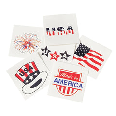 Tattoos - Patriotic Assortment 1.5" (144 PACK)