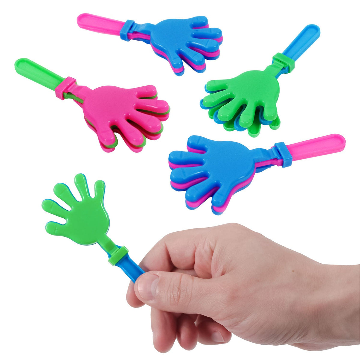 Mini Hand Clapper Assortment 4" (DZ)