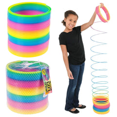 Jumbo Neon Rainbow Spring 6" (EACH)