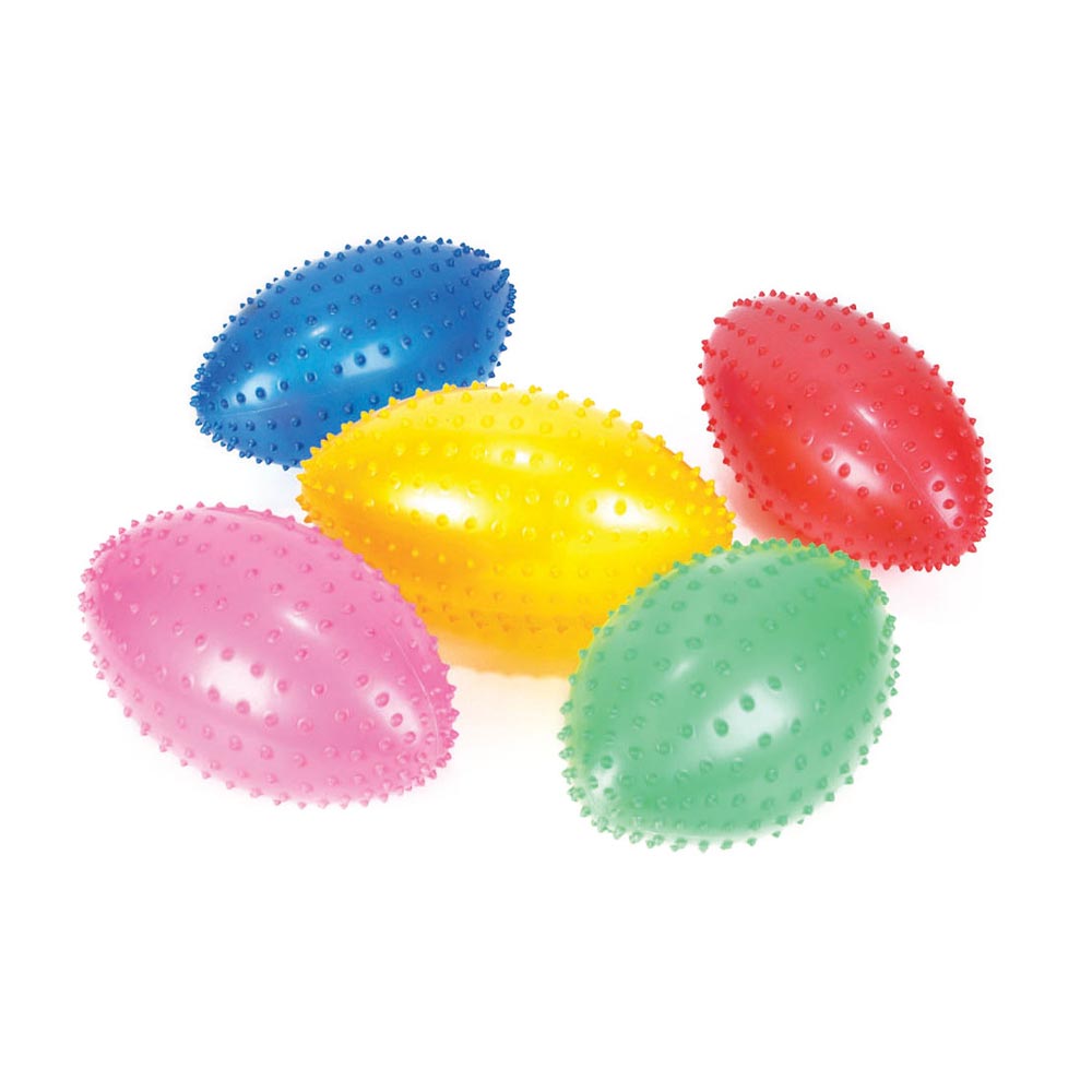 Inflated Knobby Football Assortment 4" (DZ)