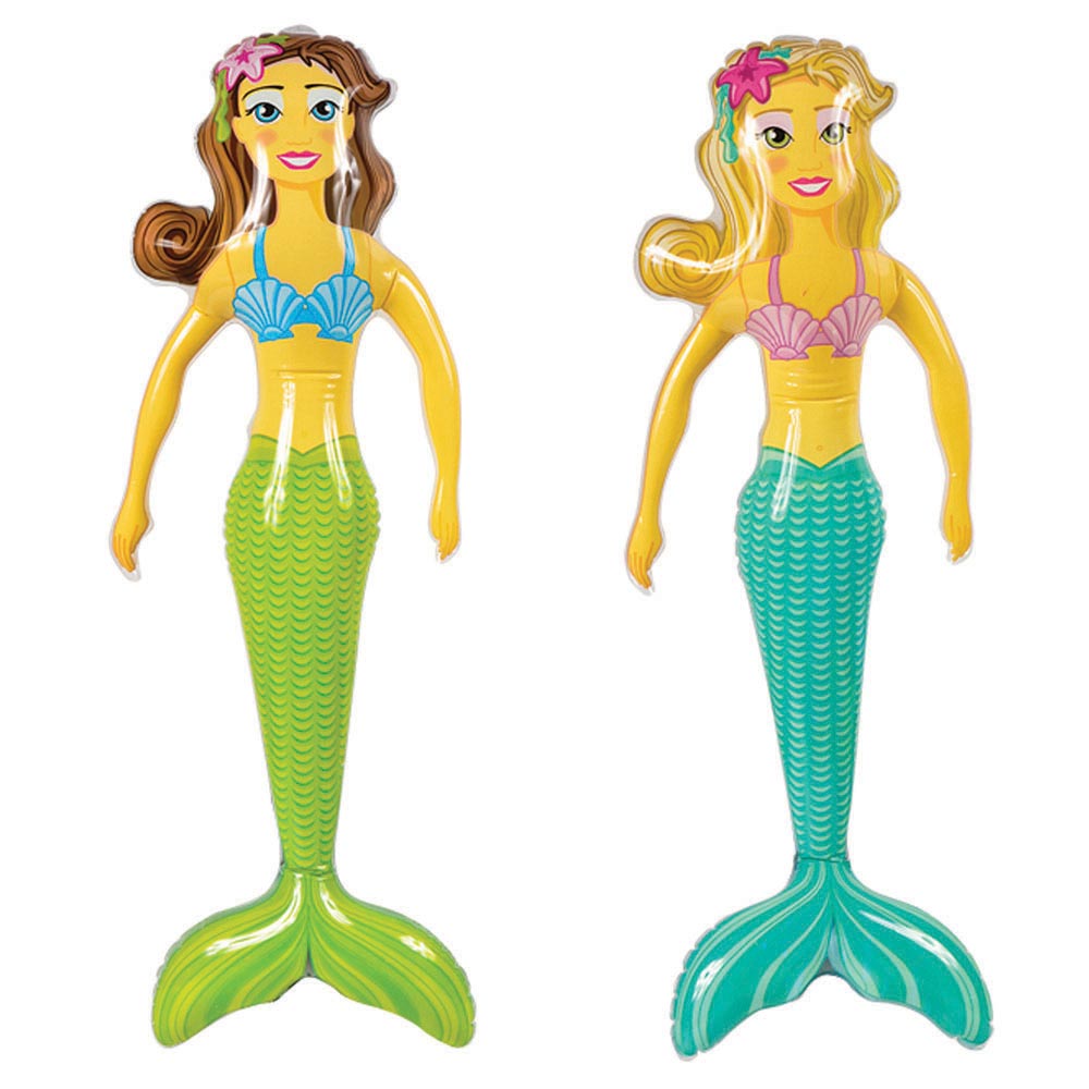Inflate Mermaid Assortment 36" (DZ)