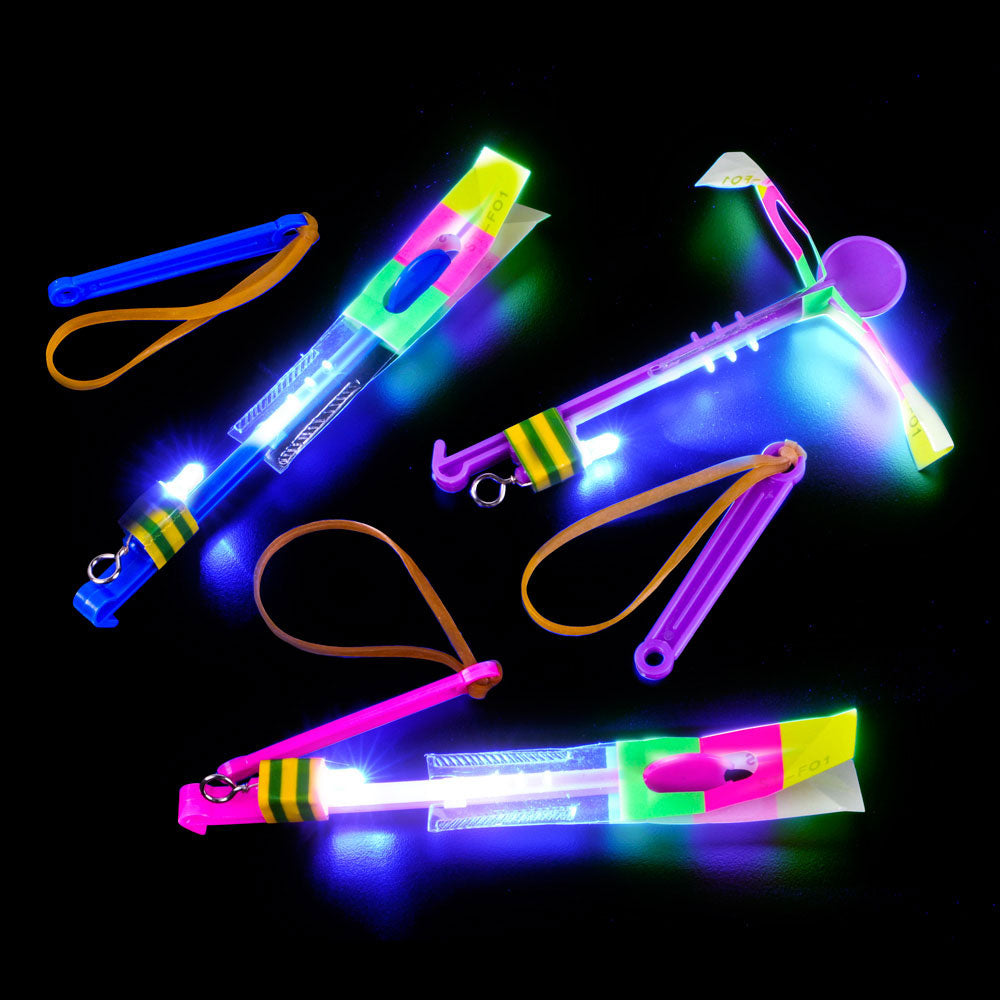 Light Up Flying Helicopter Assortment 6.5" (DZ)
