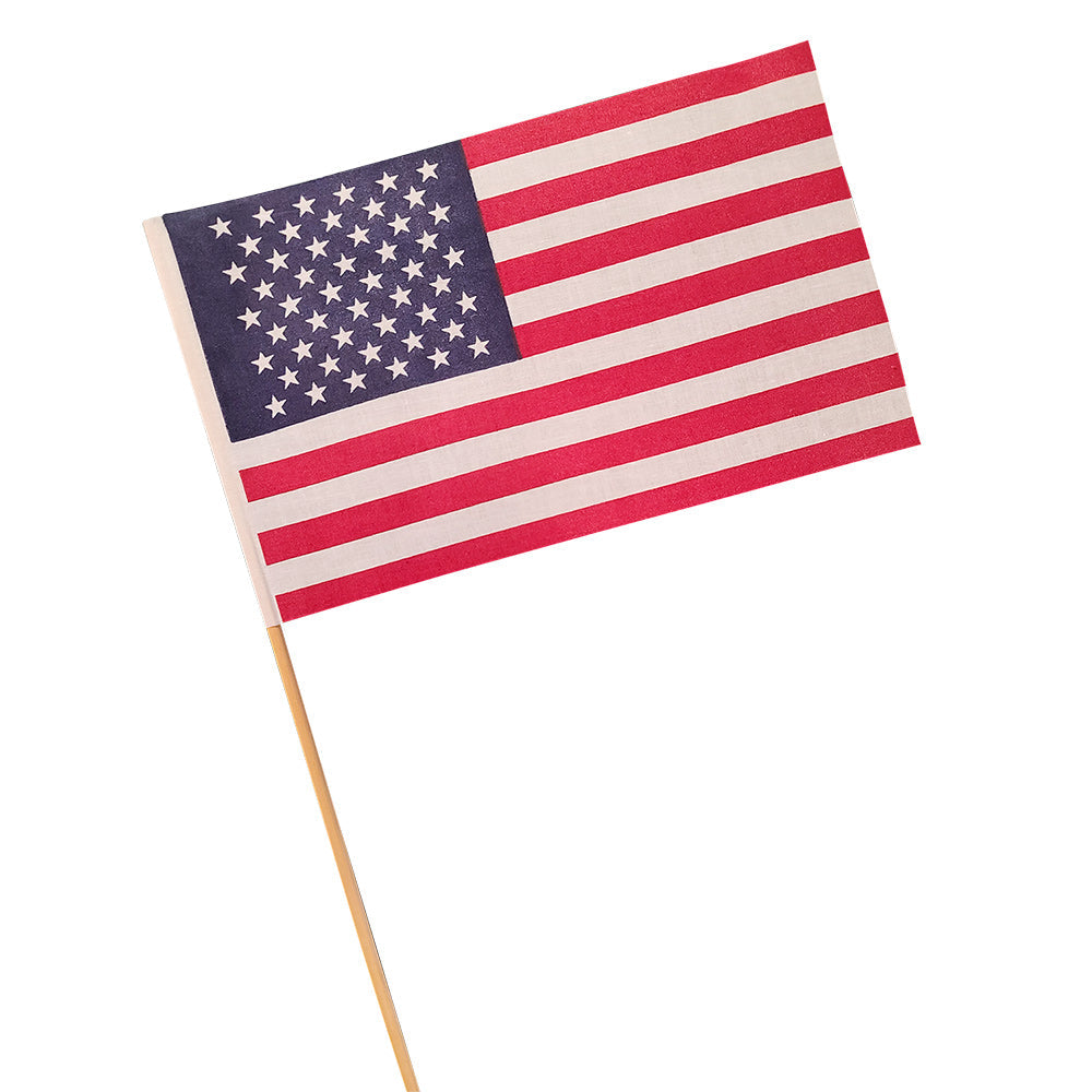 American Flags - Cloth USA Made 6" x 9.5" (DZ)