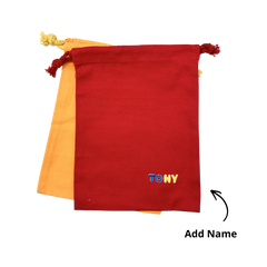 Simple Drawstring Pouch (Name Printing)