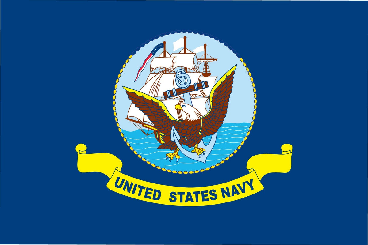 NYLON HEAVY DUTY UNITED STATES US NAVY SHIP military 3' X 5' FLAG (Sold by the piece)