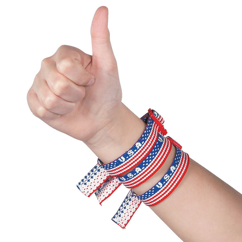 Nylon USA Woven Friendship Bracelets (DZ)