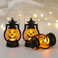 Halloween Pumpkin Lantern Children Satchel Kindergarten Performance LED Luminous Ornaments Atmosphere Scene Layout Decoration