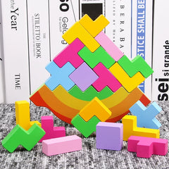 Kindergarten Kids Hand-Eye Coordination Russian Swing Bricks Pro Music Concentration Balance Puzzle Building Blocks Toys