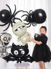New Halloween Party Decoration Supplies Aluminum Film Balloon Large Spider Bat Mummy Skull Balloon