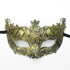 0207ba Halloween Ball Party Mask Retro Jazz Flat Head Mask Antique Half Face Mask Decoration for Men and Women