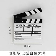 1707BA Wooden Film Writable Director Minimalist Ornaments