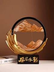 Beihan Beautiful Style Quicksand Painting Hourglass Decoration Home Living Room Office Decorations Housewarming Gifts