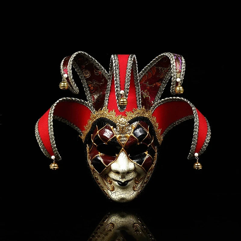 Creative Clown Mask Halloween Horror Fashion Atmosphere Decor Face Mask Decoration Party Watch Show Christmas