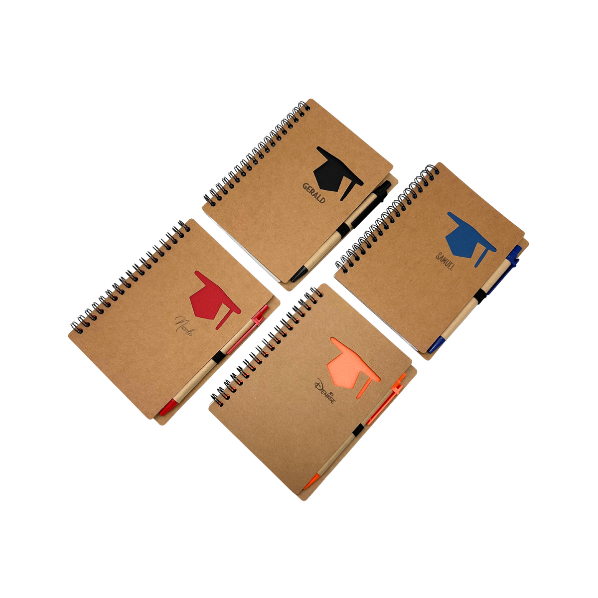 Graduation Design Notebook with Pen (Name Printing)