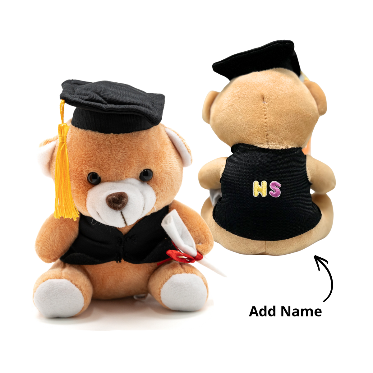 16cm Graduation Soft Bear (Name Printing)