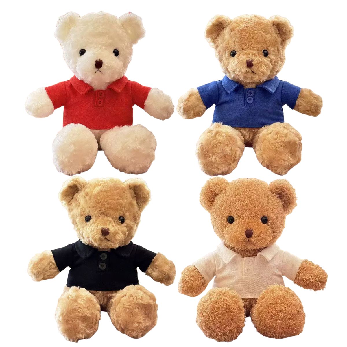 30cm Bear with Polo T-Shirt (Deliver in 4-6 weeks)