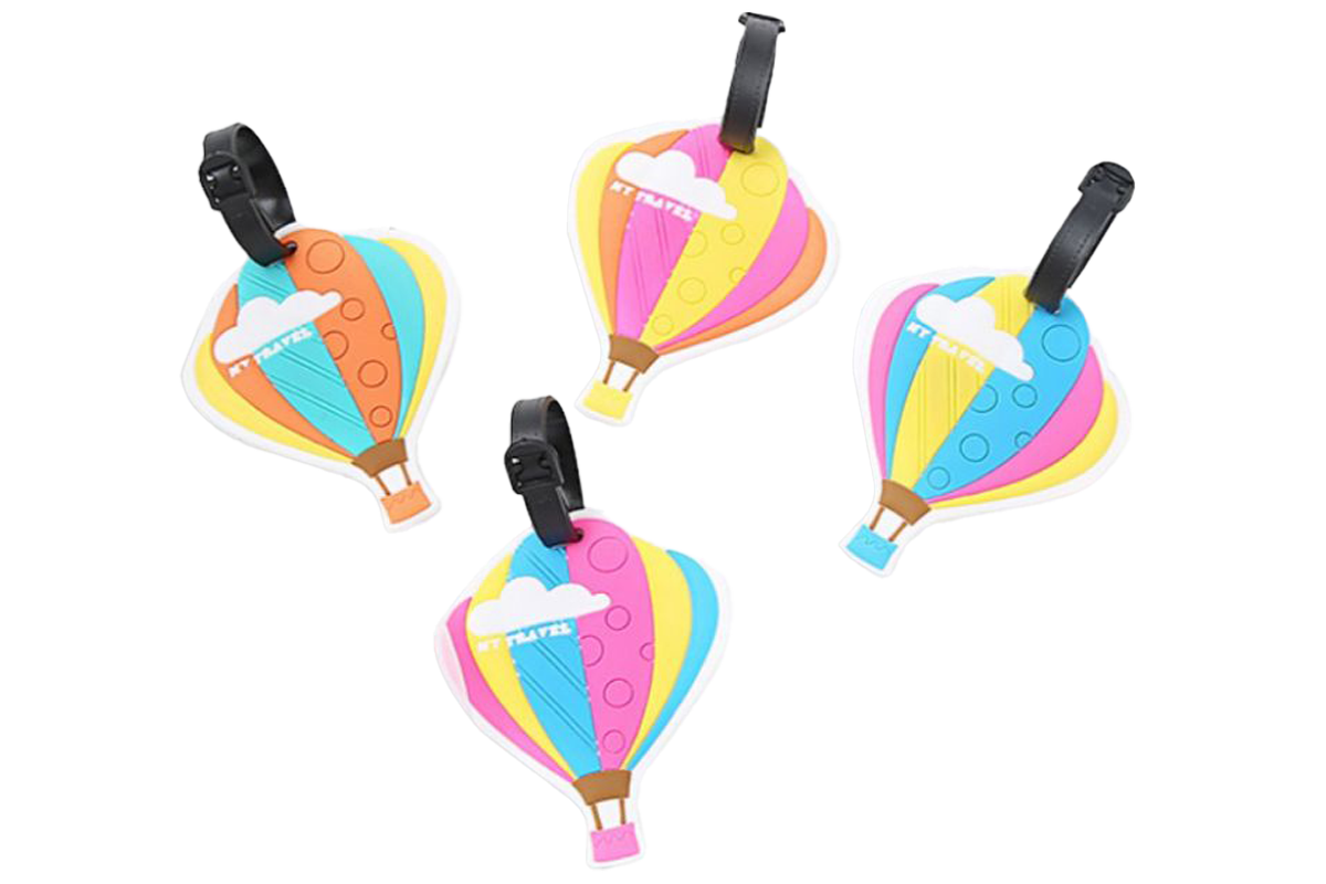 Whimsical Hot Air Balloon Design Luggage Tag