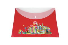 National Day Design Button Folder
