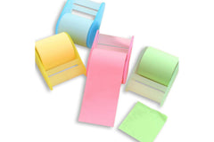 Tearable Sticky Notes in Tape Holder