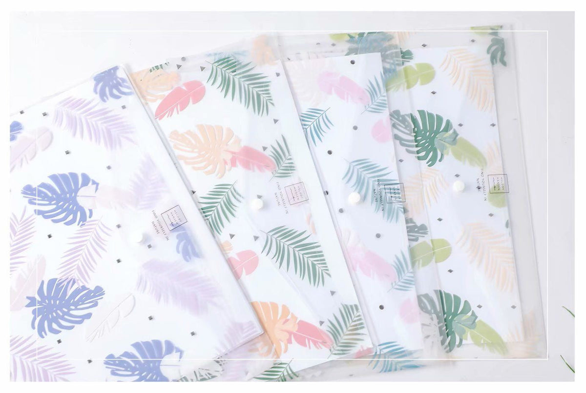 Botanical Design PP Button File (Pack of 12pcs)