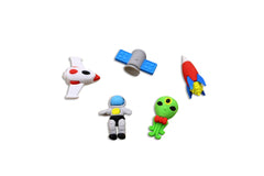Astronaut Space Themed 4 Piece Eraser Set