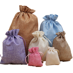 Large Linen Jute Drawstring Bag (Deliver in 4-6 weeks)
