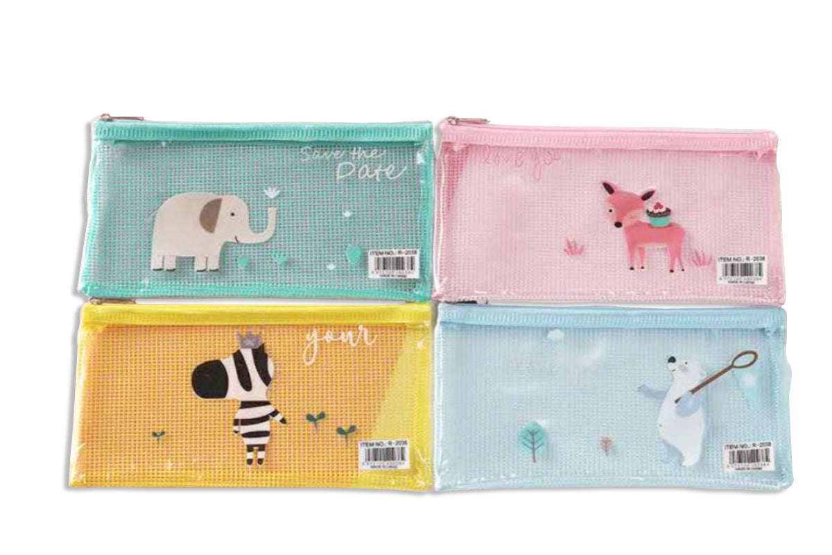 PC Cute Cartoon Animal Design Zip Case