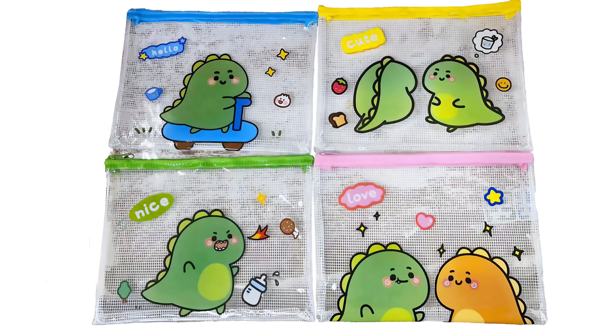 Dinosaur PVC Zip Case