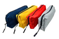 Rectangular Zippered Canvas Pencil Case