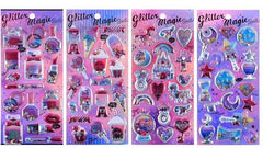Premium Glitter Puff up Stickers